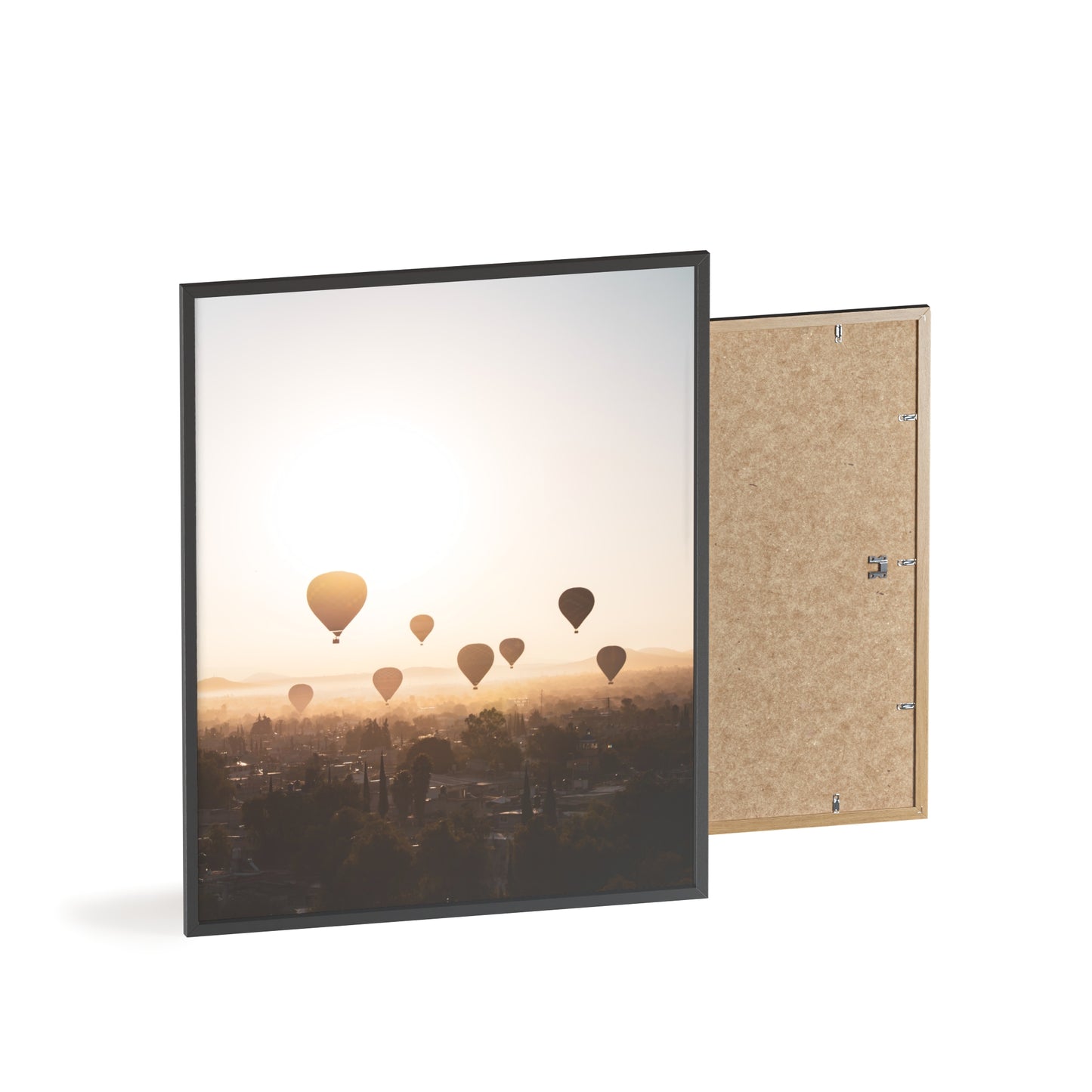 Ballons of Teotihuacan – Mexiko, Druck mit Holzrahmen, Wanddekoration für Zuhause